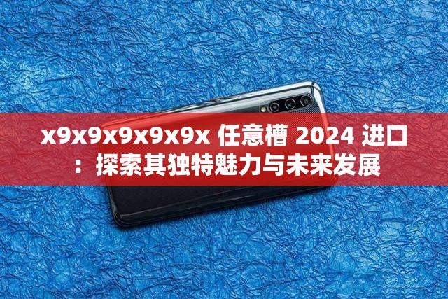 x9x9x9x9x9x 任意槽 2024 进口：探索其独特魅力与未来发展