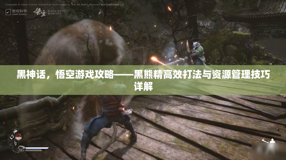 黑神话，悟空游戏攻略——黑熊精高效打法与资源管理技巧详解