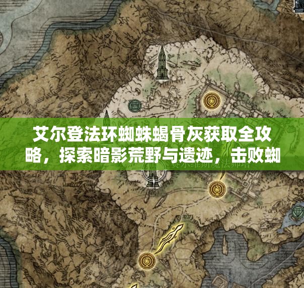艾尔登法环蜘蛛蝎骨灰获取全攻略，探索暗影荒野与遗迹，击败蜘蛛蝎获取强大道具