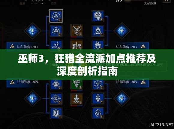 巫师3，狂猎全流派加点推荐及深度剖析指南