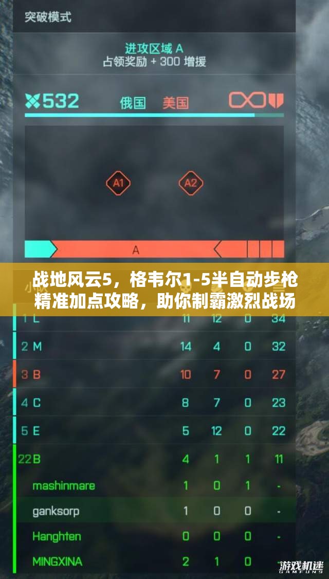 战地风云5，格韦尔1-5半自动步枪精准加点攻略，助你制霸激烈战场