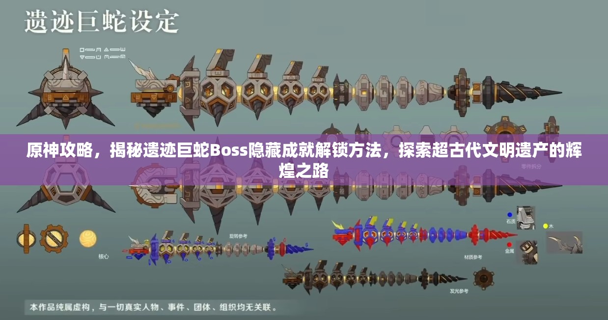 原神攻略，揭秘遗迹巨蛇Boss隐藏成就解锁方法，探索超古代文明遗产的辉煌之路