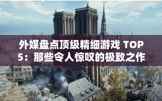 外媒盘点顶级精细游戏 TOP5：那些令人惊叹的极致之作