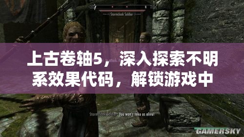 上古卷轴5，深入探索不明系效果代码，解锁游戏中的未知力量