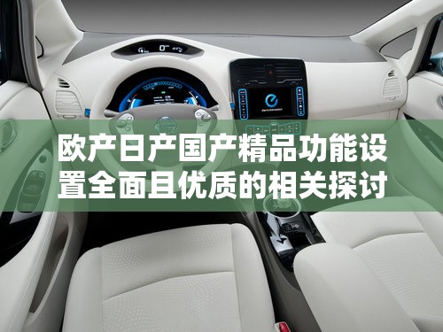 欧产日产国产精品功能设置全面且优质的相关探讨
