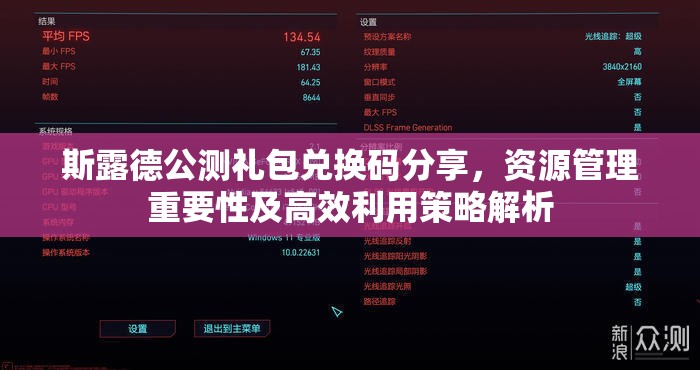 斯露德公测礼包兑换码分享，资源管理重要性及高效利用策略解析