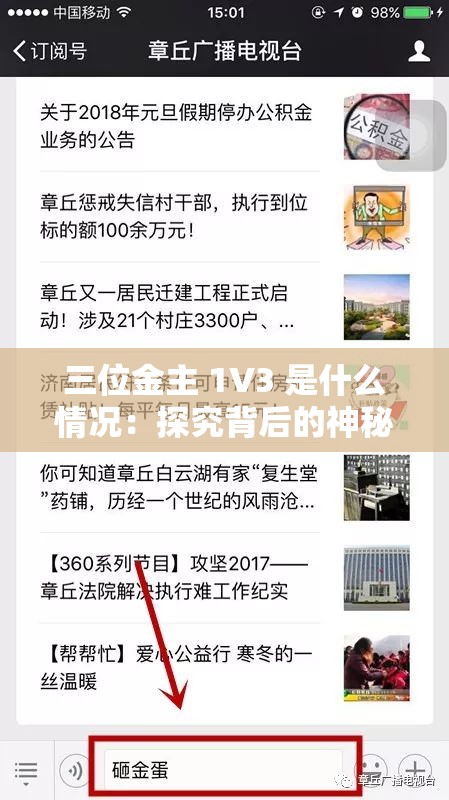 三位金主 1V3 是什么情况：探究背后的神秘缘由