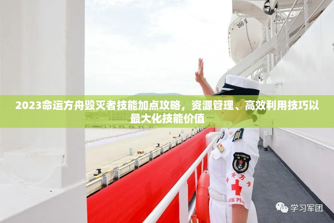 2023命运方舟毁灭者技能加点攻略，资源管理、高效利用技巧以最大化技能价值