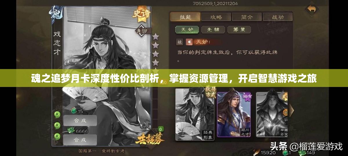 魂之追梦月卡深度性价比剖析，掌握资源管理，开启智慧游戏之旅
