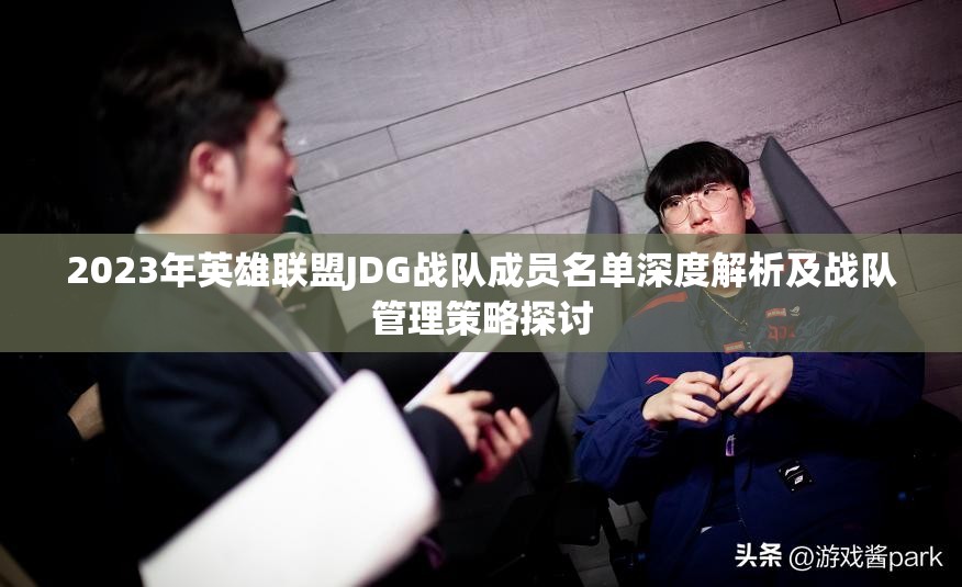 2023年英雄联盟JDG战队成员名单深度解析及战队管理策略探讨