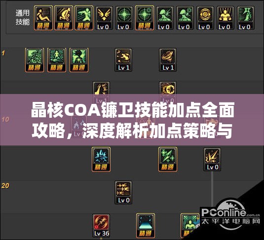 晶核COA镰卫技能加点全面攻略，深度解析加点策略与技巧