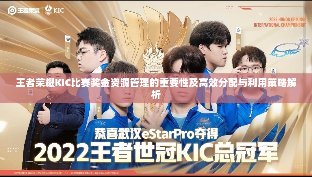 王者荣耀KIC比赛奖金资源管理的重要性及高效分配与利用策略解析
