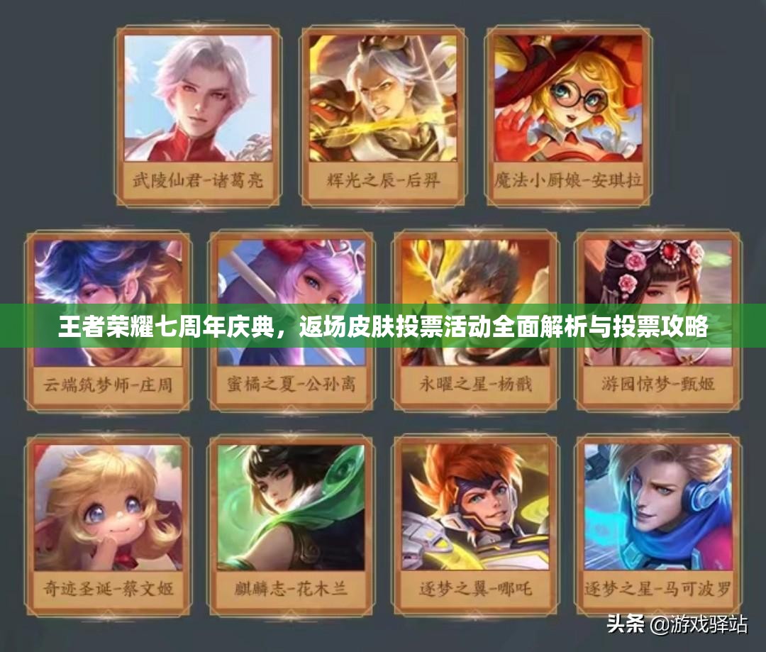 王者荣耀七周年庆典，返场皮肤投票活动全面解析与投票攻略