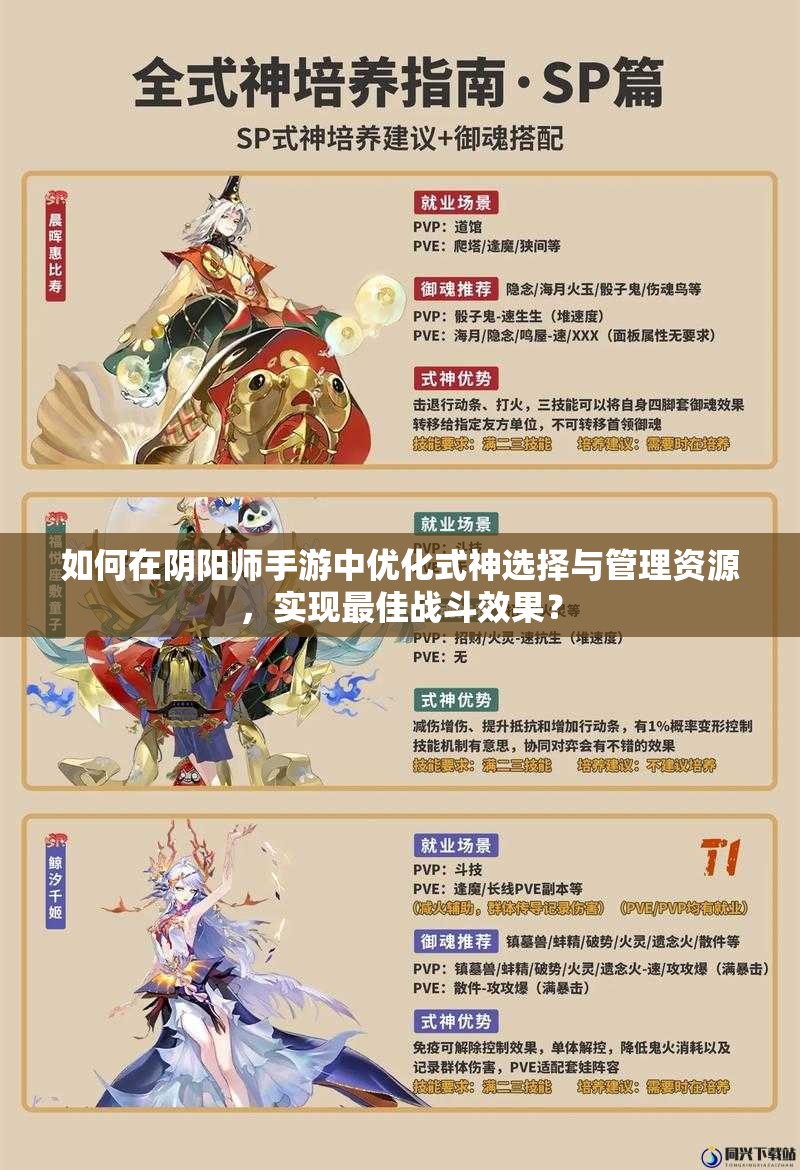 如何在阴阳师手游中优化式神选择与管理资源，实现最佳战斗效果？